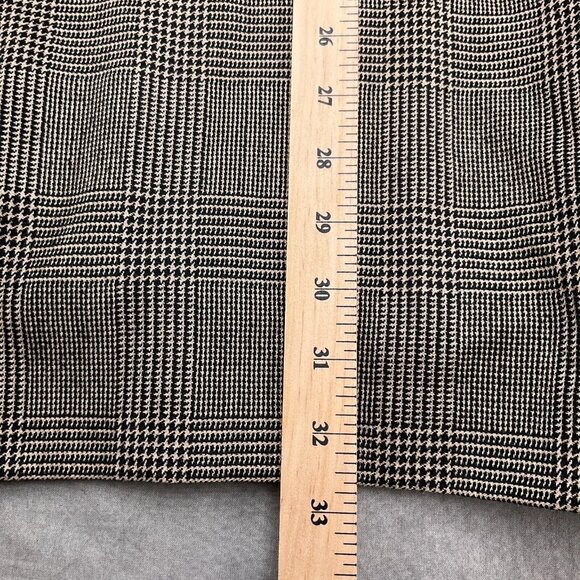 Jos A Bank Blazer Men 46L Black Tan Prince Edward Plaid Signature Silk Camelhair - Picture 8 of 13
